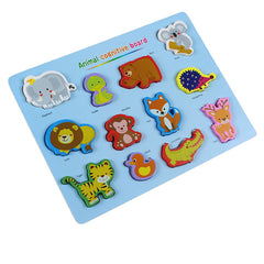 Animal with Names Cognitive Wooden Board #1946
