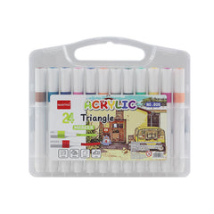 24 Color Acrylic Triangle Markers #2076