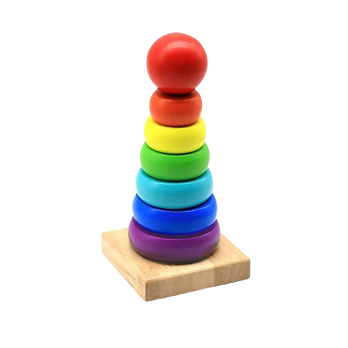 Wooden Rainbow Tower