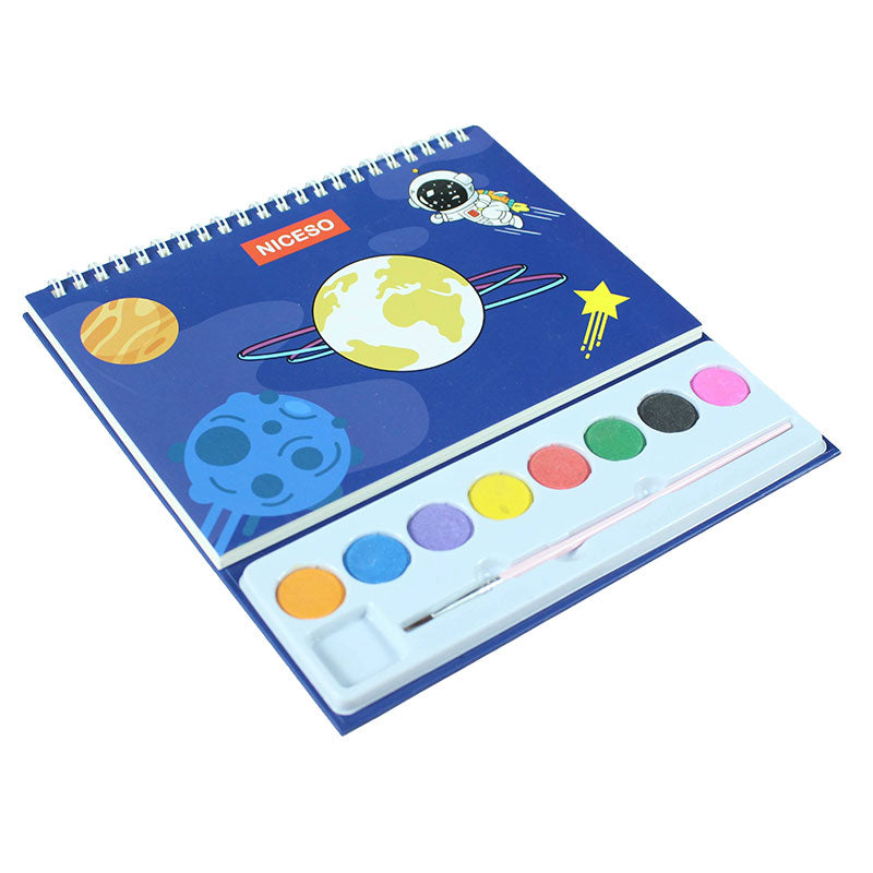 Watercolor Painting Set with Coloring Book