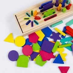 Wooden Shapes Sorting Game
