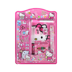 Writing & Coloring Stationery Set (14 Pcs) for Girls