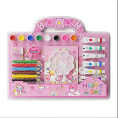 Cute Cartoon Portable Painting Suitcase Set