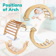 Montessori Wooden Climbing Frame set 4 in 1