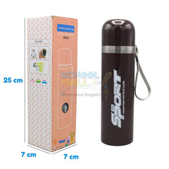 500ml Sport Black Stainless Steel Bottle