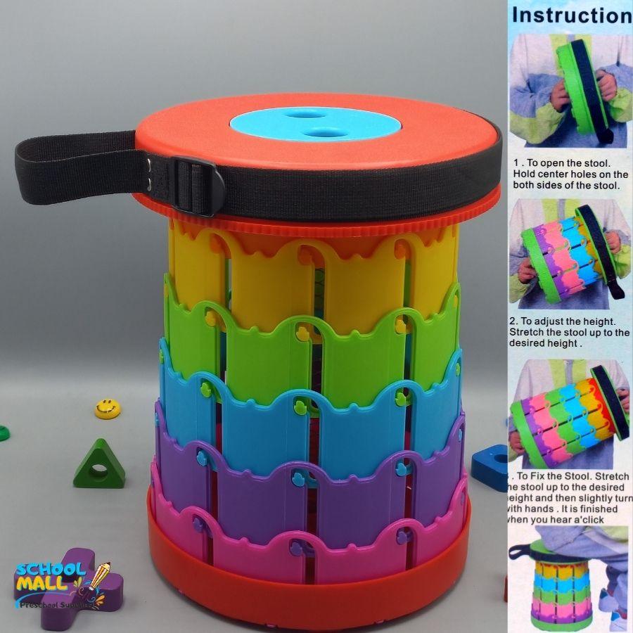 Toy Stool Portable Mini Telescopic Stool Folding – School Mall - Educational Toys ...