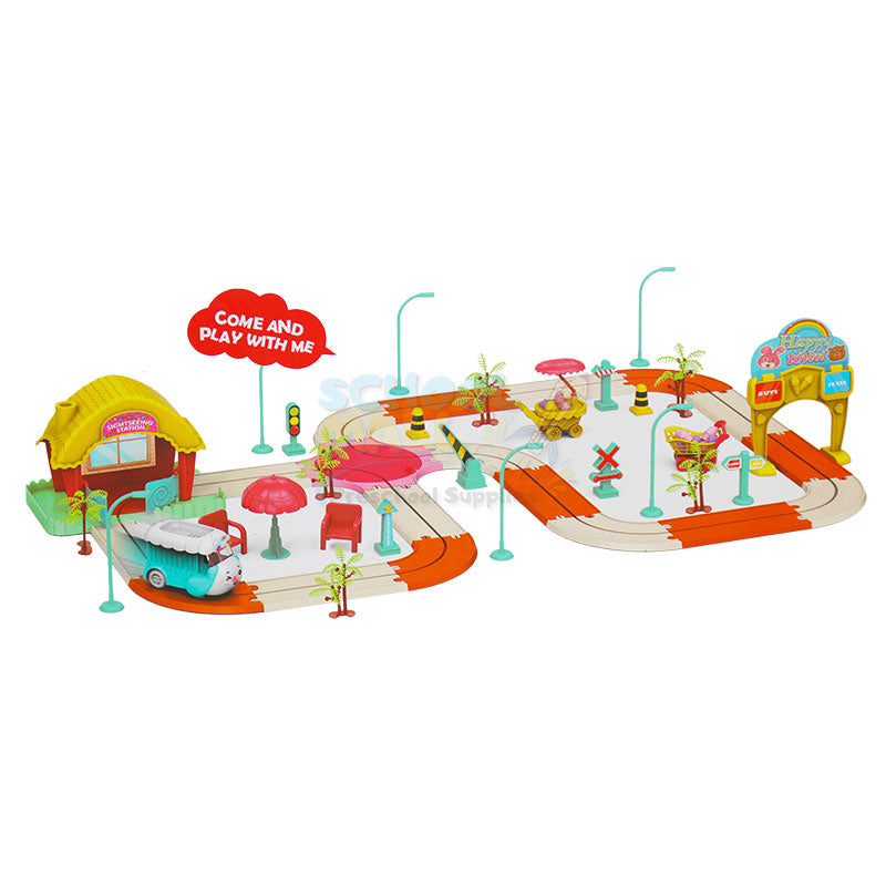 59 Pcs DIY Amusement Park Track Building Set