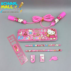 8 Pcs Stationery Set for kids - Hello Kitty