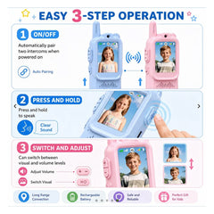 Video Walkie Talkie 2 Pcs For Kids – (Rechargeable)