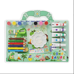 Cute Cartoon Portable Painting Suitcase Set