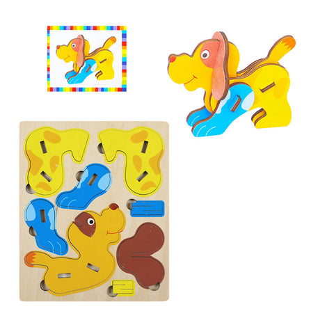 Wooden Insert Puzzle DIY Toy Model for Toddler – School Mall ...