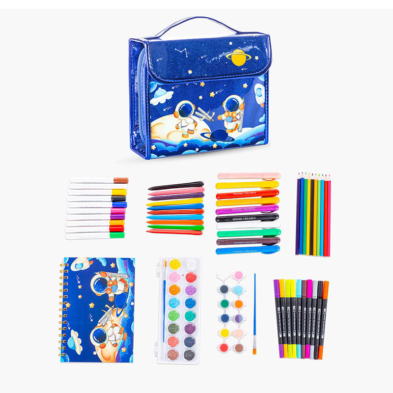 Eazy Kids 82-Piece Art Supplies Set for Boys & Girls