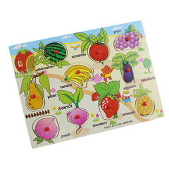 Wooden Peg Puzzle Board