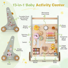 Baby Wooden 13-in-1 Activity Walker