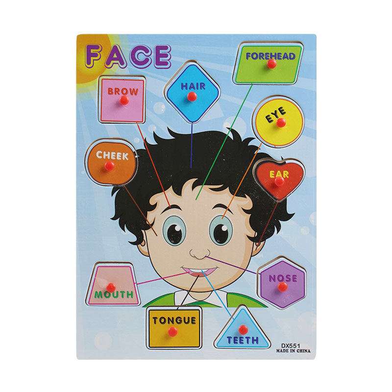 Wooden Peg Puzzle Board