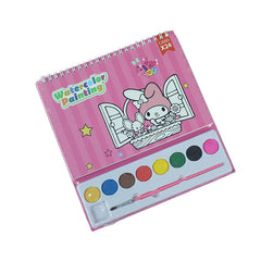 Watercolor Painting Set with Coloring Book