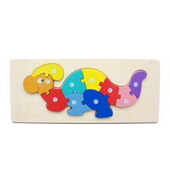 Wooden Dinosaur Number Jigsaw  Puzzles