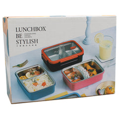 2 Compartments Stainless Steel  Lunch Box