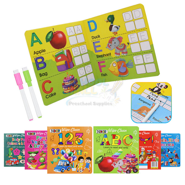 Reading and Write & Wipe Cardboard 6 Book Bundle