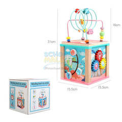 6 in 1 Four Side wire Binding Bead Toy 1563