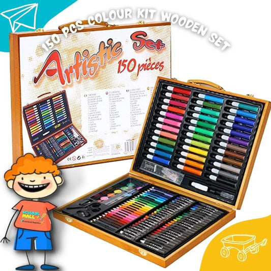 150 Pcs Colour Kit Wooden box for kids