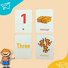 Cognition Puzzle Numbers Matching Flashcards