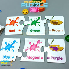 Color Game Puzzle Flash Cards -  Montessori