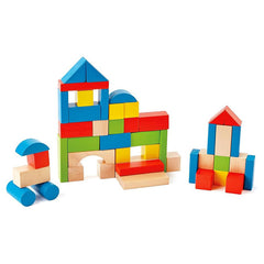 40 Pcs Wooden Colorful Building Blocks #2082