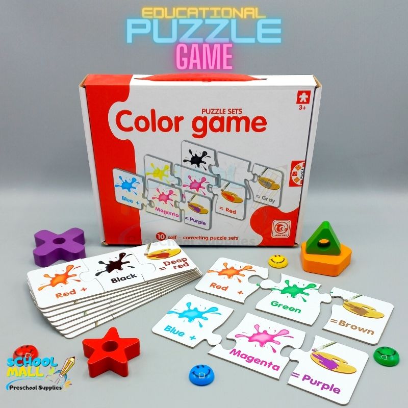 Color Game Puzzle Flash Cards -  Montessori