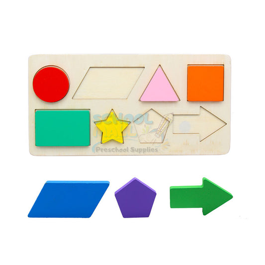 8 Pcs Geometry Shapes Puzzle Board