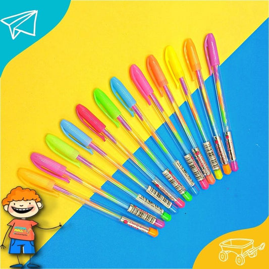 Rainbow Ballpen 12pcs Blinkpen