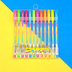 Rainbow Ballpen 12pcs Blinkpen