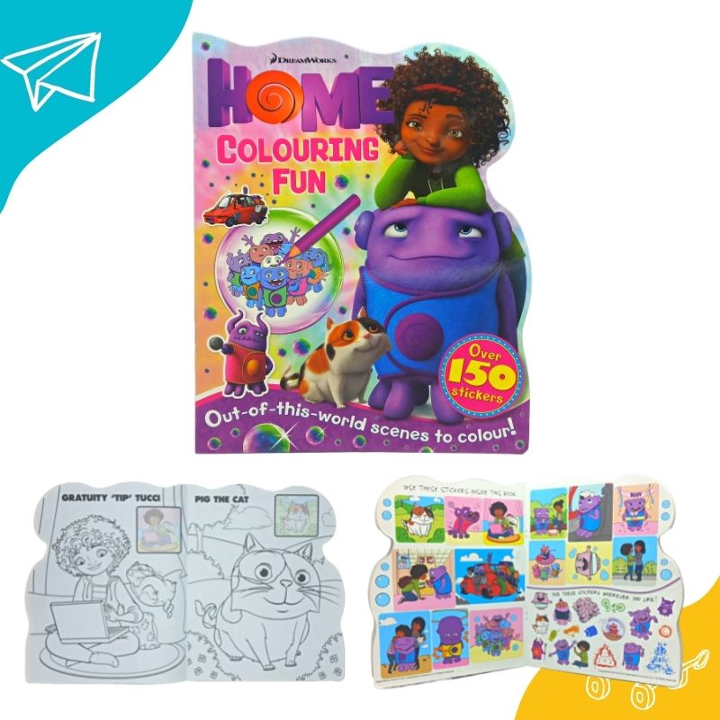 DreamWorks Home Colouring Fun 150 Stickers