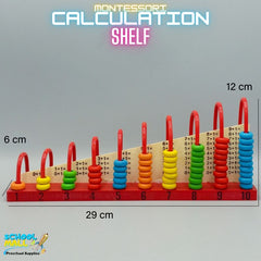 Calculation Shelf - Abacus for Math Skills - Montessori