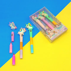 Color Light Pen Unicorn 3 Pen Set - HLL-063