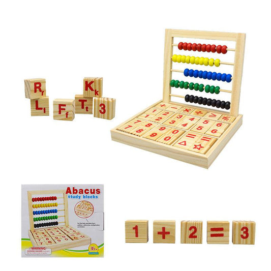 Wooden Abacus Study Blocks