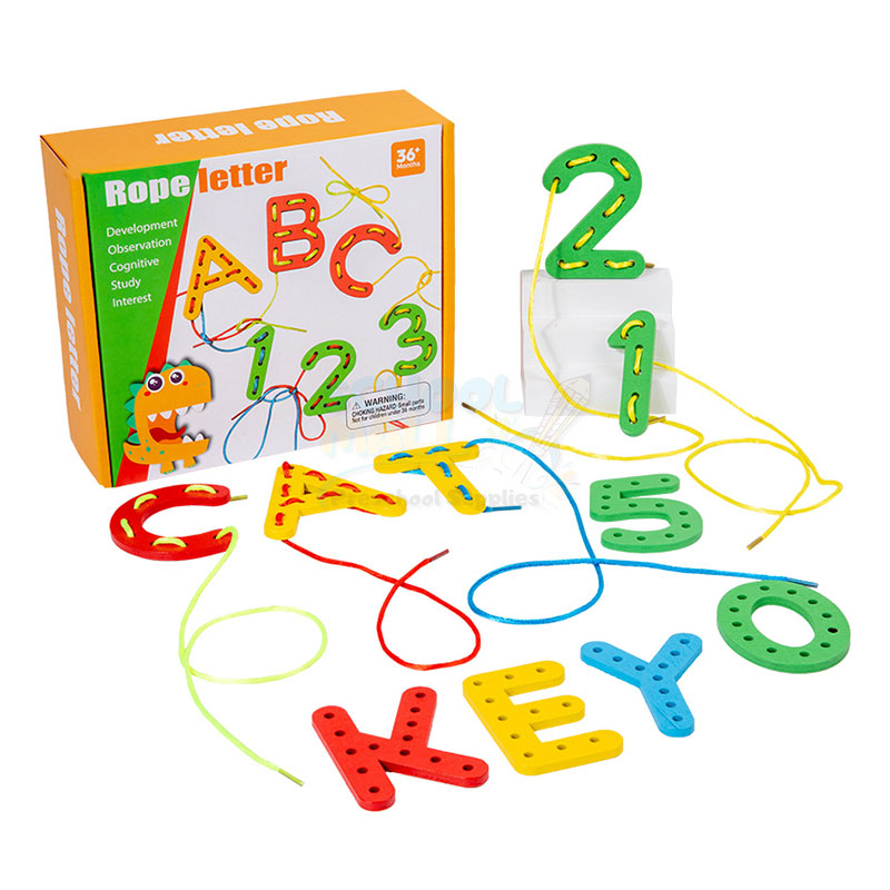 Alphabet & Number Rope Toy – School Mall - Educational Toys - Preschool ...