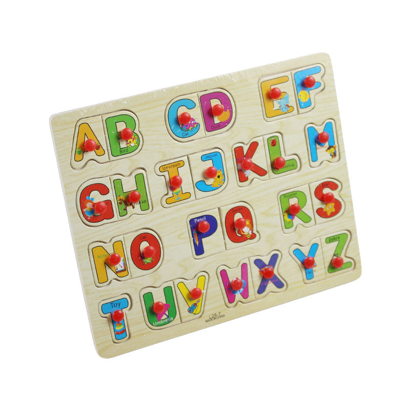 Peg Puzzle Board Wooden 