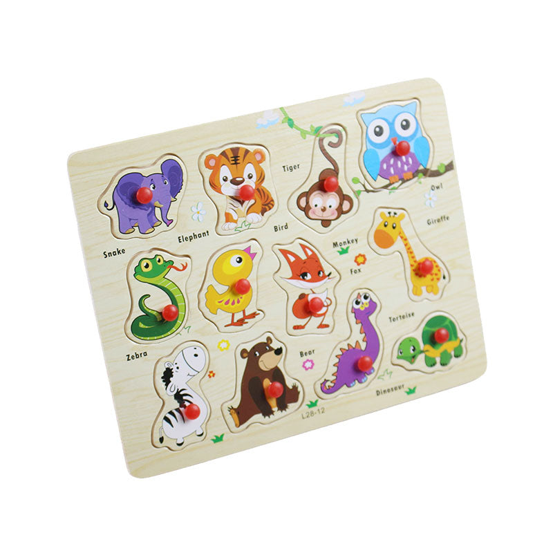 Peg Puzzle Board Wooden 