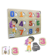 3in1 Numerical Wooden Puzzle Board-Boys