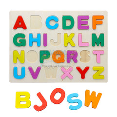 Wooden Capital Alphabets Puzzle Board (ABC)