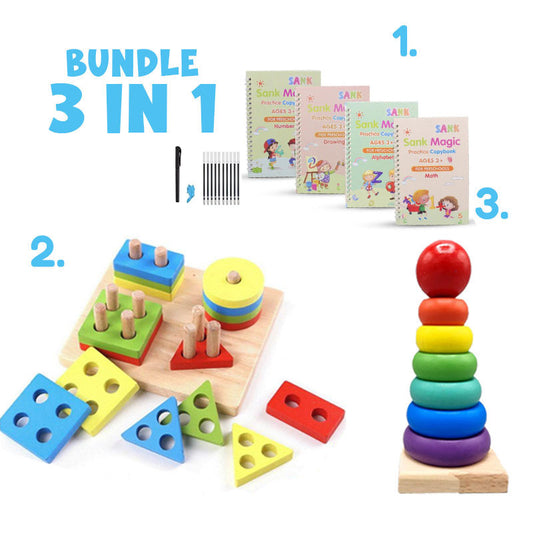 Educational Toy Bundle 3 in 1 - Smart Play Pack