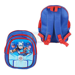 Captain America Embossed School Bag 13 inch (1758)