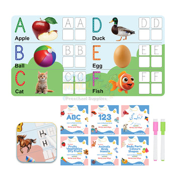 Write & Wipe 6 Cardboard Books Bundle