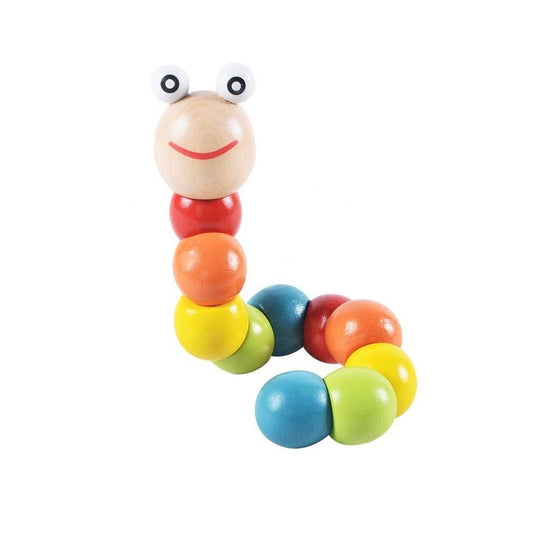 Baby Caterpillar Wooden Toy