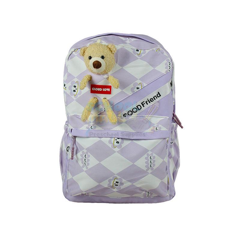 Cloud Love Cute Bear School Bag 17"