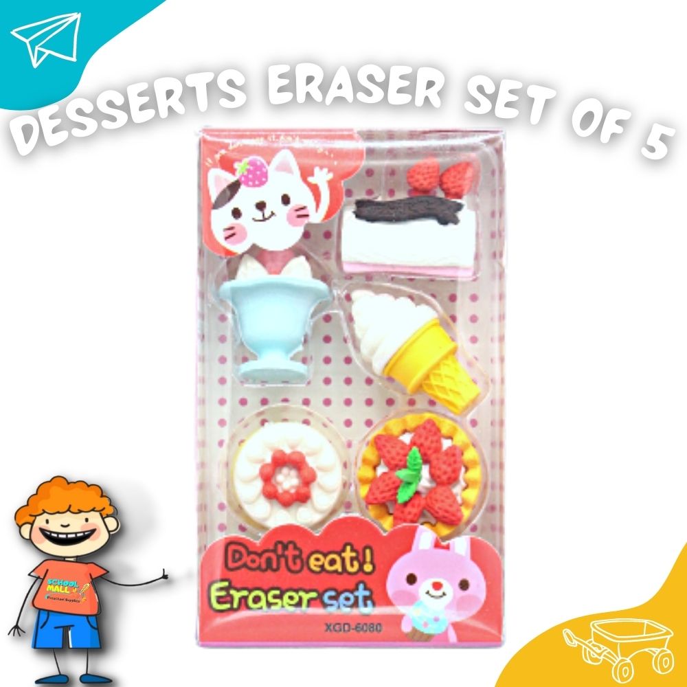 Desserts Eraser Set of 5 XGD-6080