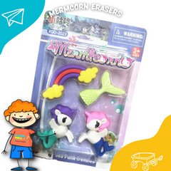 Mermcorn Erasers - Premium Quality Eraser Set