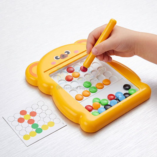 Cute Cartoon Magnetic Drawing Puzzle Board with Cards