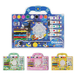 Cute Cartoon Portable Painting Suitcase Set